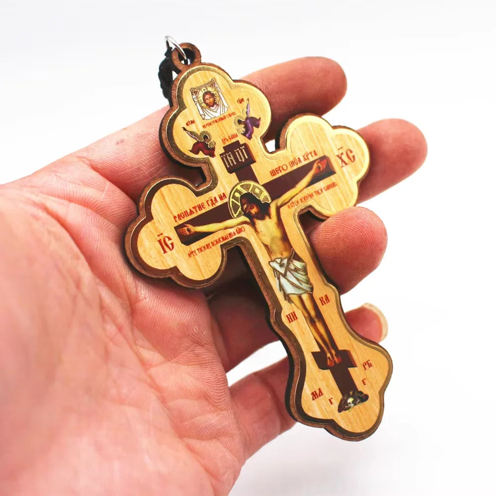 Orthodox Wooden Cross 10cm – Church & Home Altar Décor