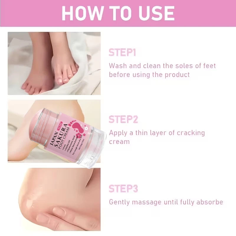 YCHZ Sakura Collagen Foot & Hand Moisturizing Cream 50g