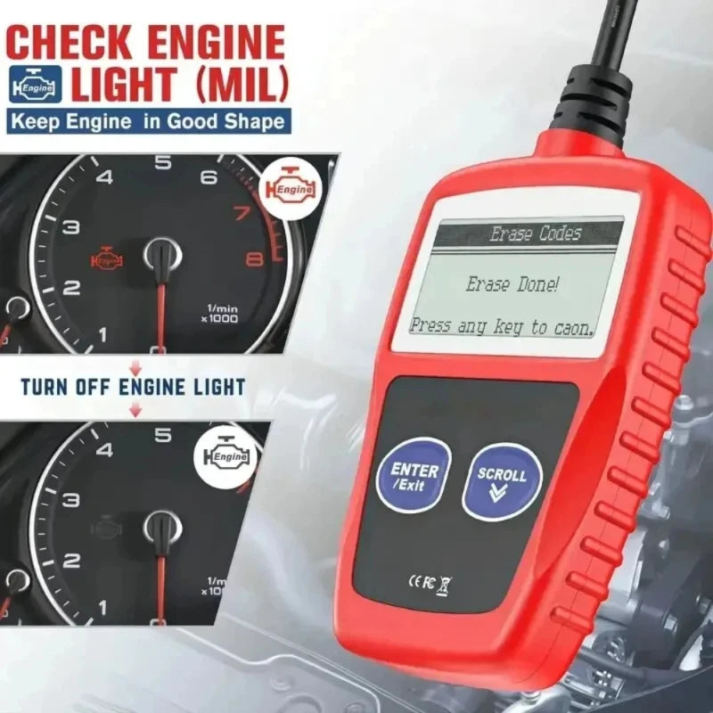 OBD2 Diagnostic Scanner – Multilingual Car Code Reader