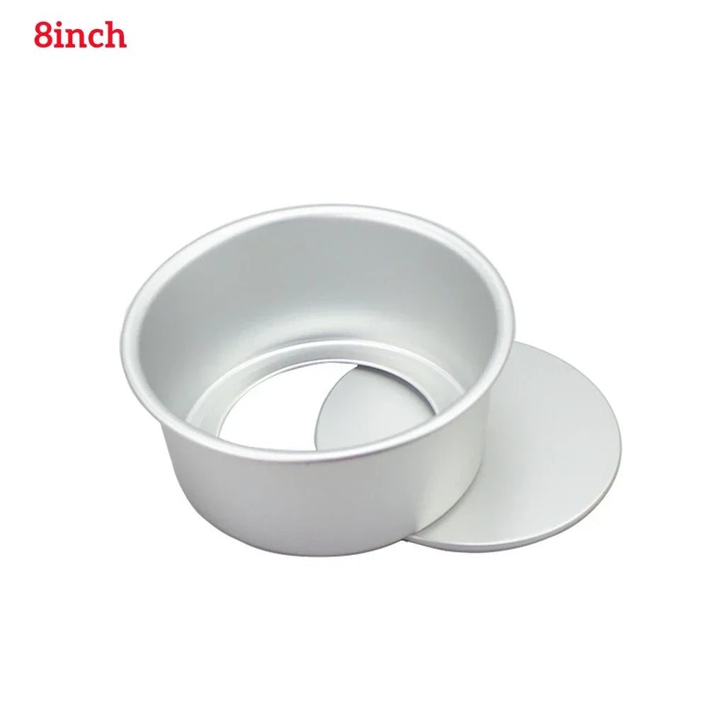 Round Cake Pan Set 4/6/8/10 Inch Hard Anodized Nonstick