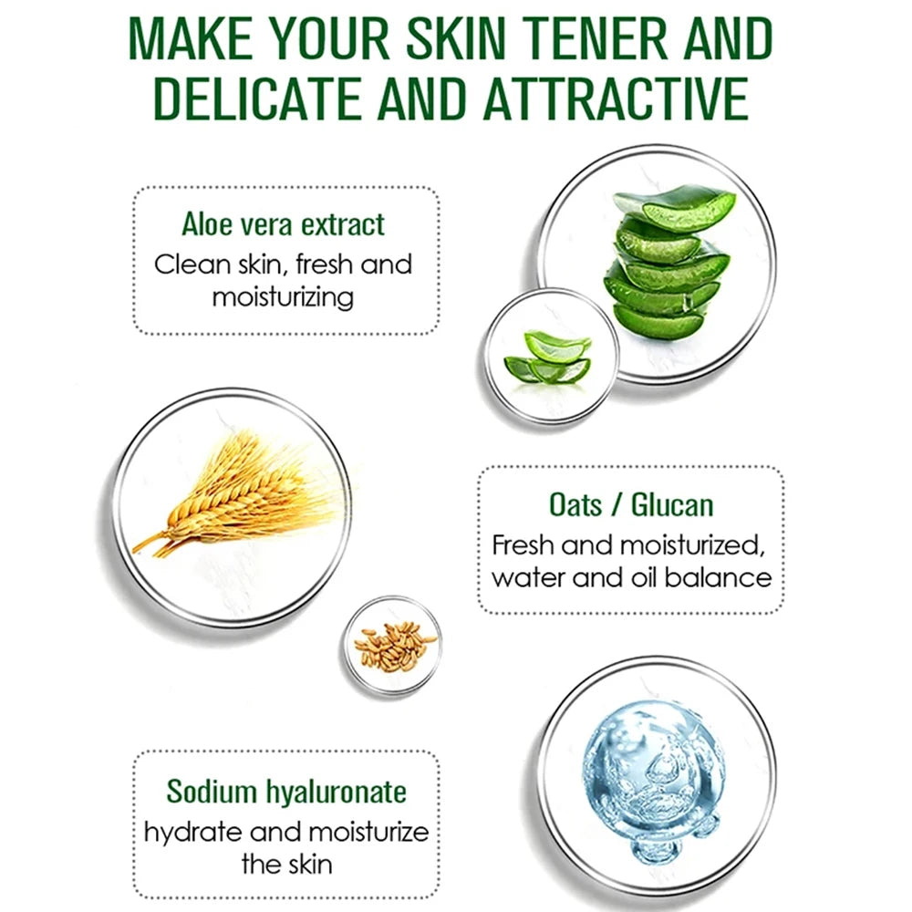LAIKOU Aloe Vera Face Care Set – Cleanse, Hydrate & Balance