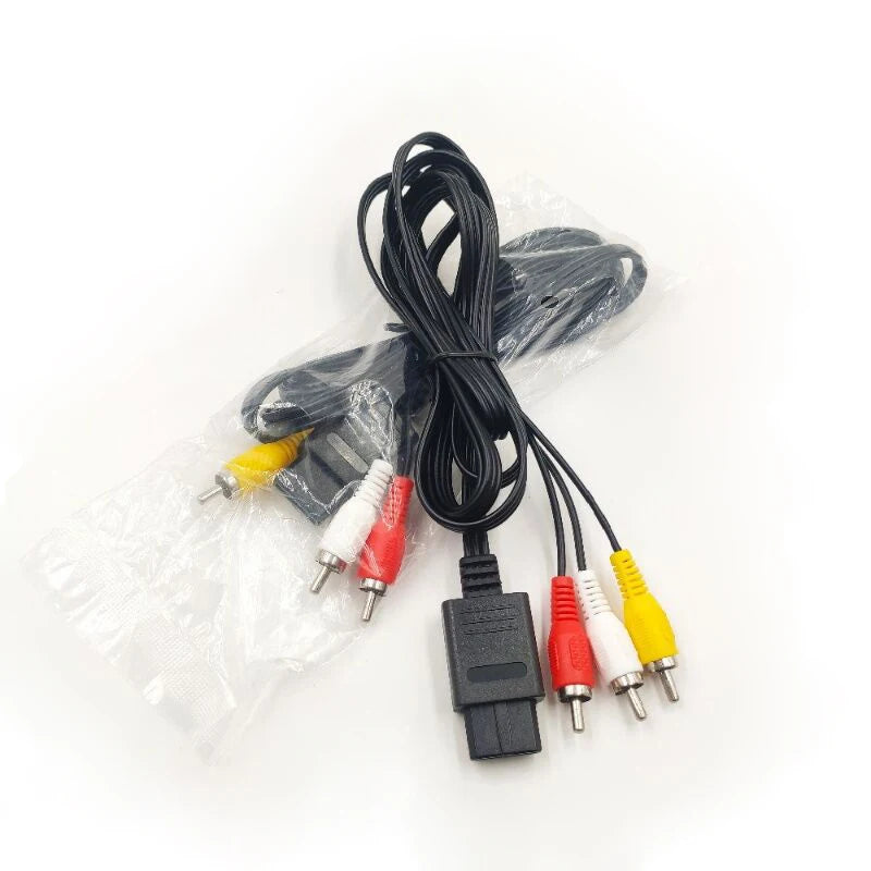 AV RCA Cable for Nintendo N64, Super Famicom & GameCube