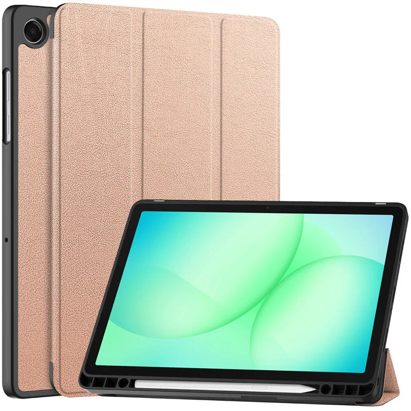 Samsung Galaxy Tab A11 Plus Case | Magnetic Leather + Pen Holder