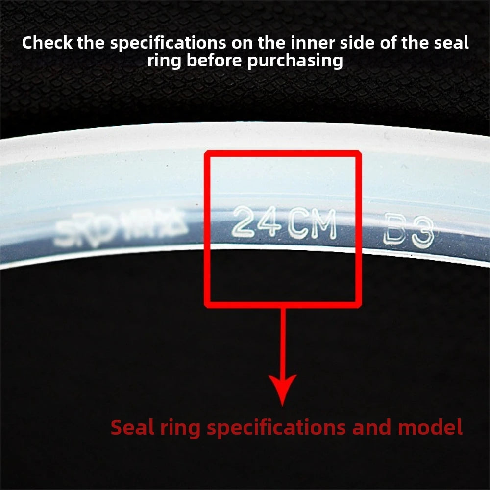Silicone Pressure Cooker Sealing Ring | 2–8L Universal Gasket