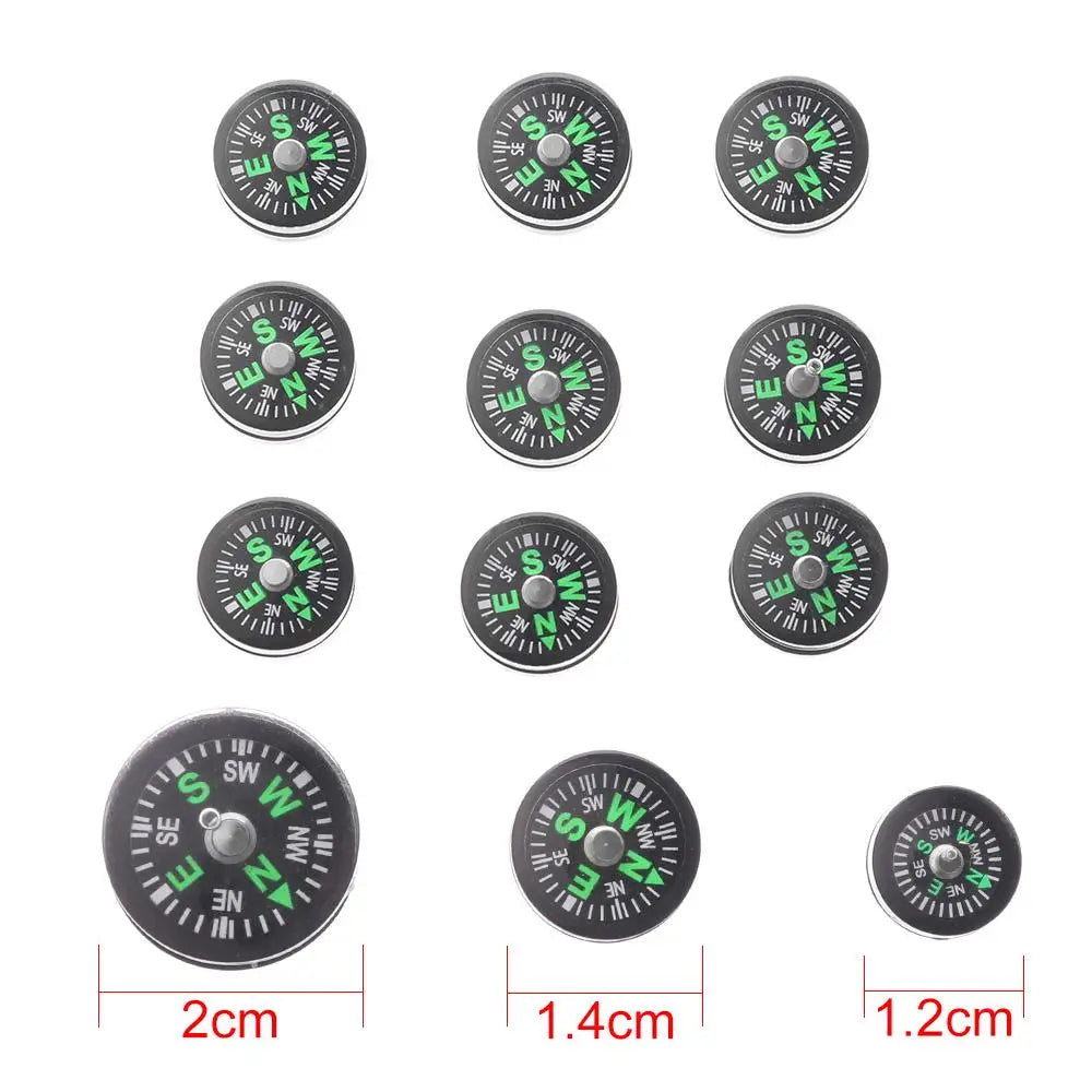 10-Pack Mini Navigation Compasses – Camping & Hiking Tool