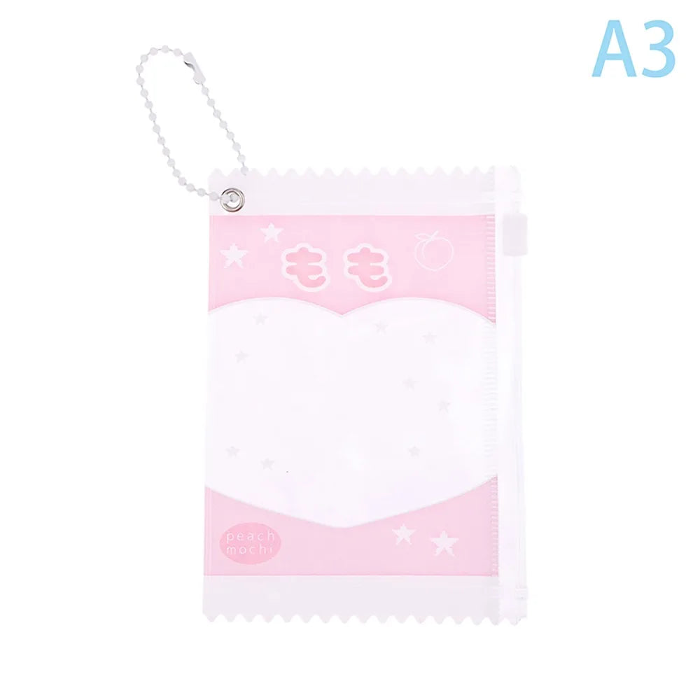 Transparent PVC Badge Card Sleeve Candy Bag Holder – 3 Inch