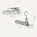 6-Hole Foldable Clothes Hanger – Lightweight Travel Rack