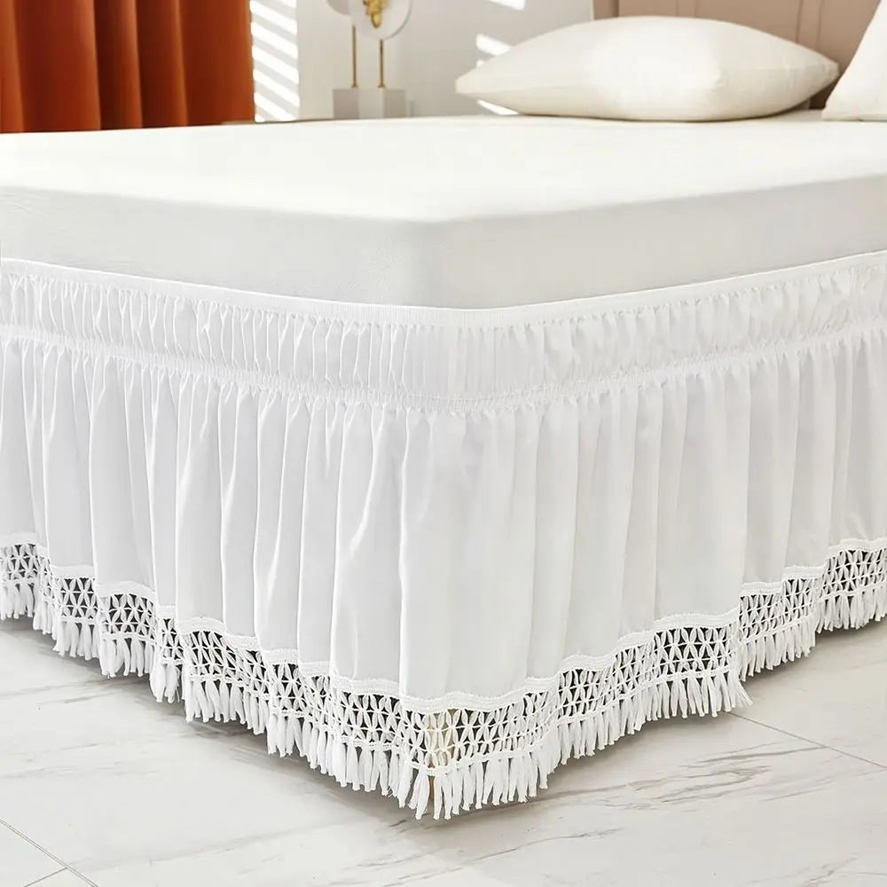 Solid Color Bed Skirt – Fade & Wrinkle Resistant Polyester