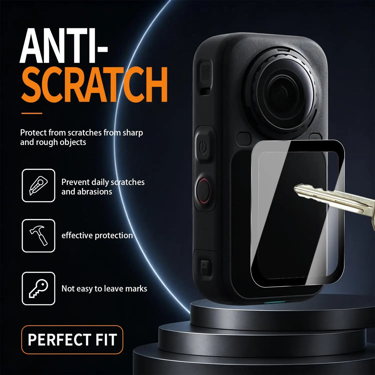 Tempered Glass Screen Protector for Insta360 X6 Camera