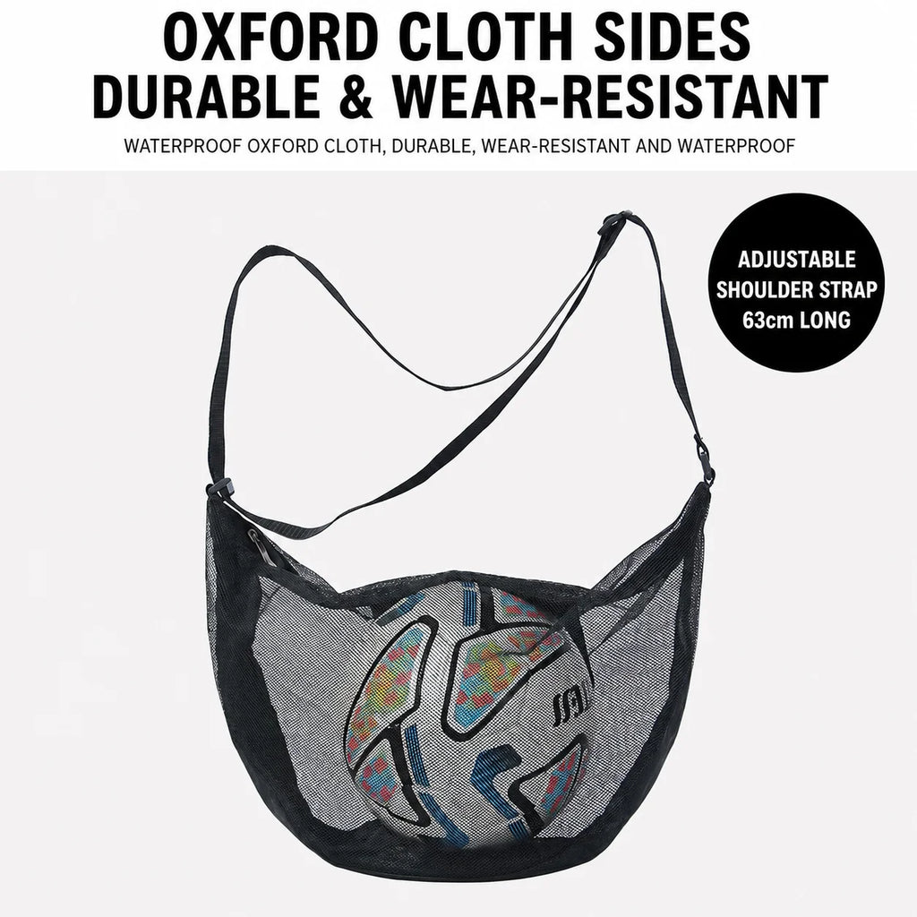 Large Mesh Sports Ball Bag – 25L Lightweight Shoulder Bag