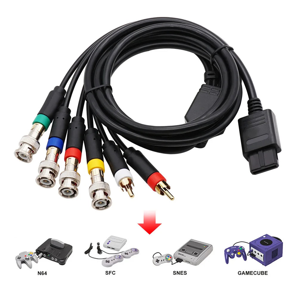 RGBS AV Cable for Nintendo N64, SNES & NGC – CRT Monitor
