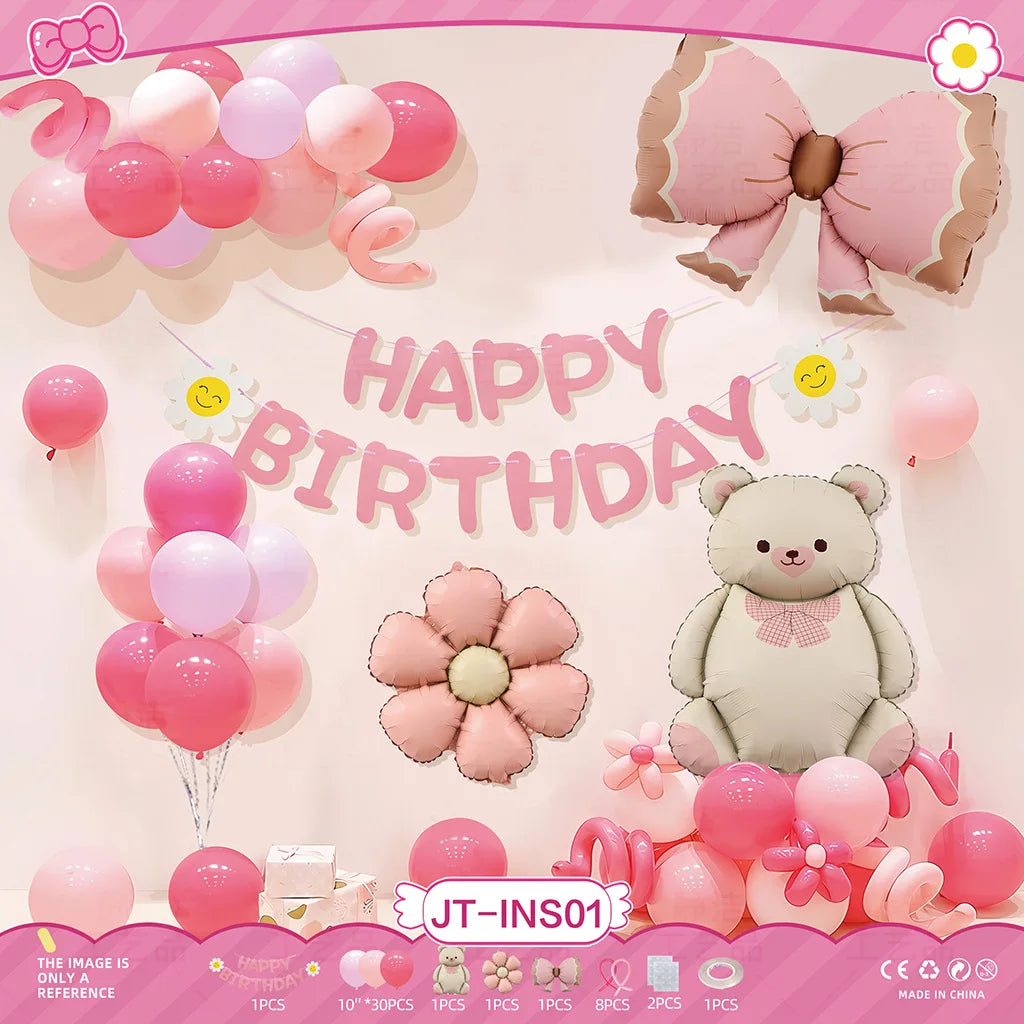 Kids Birthday Balloon Decoration Set – Boys & Girls Party