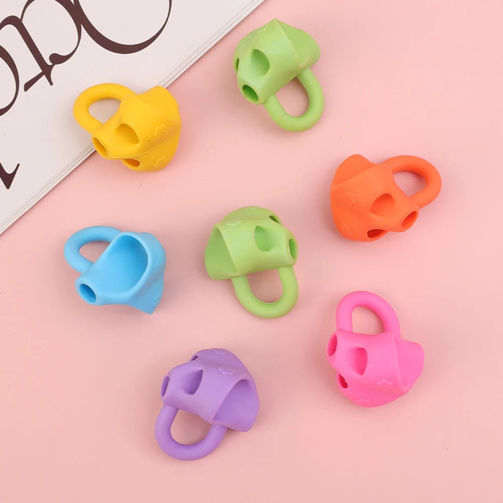 Silicone Pencil Grip Posture Corrector for Kids – 1 or 6 Pcs