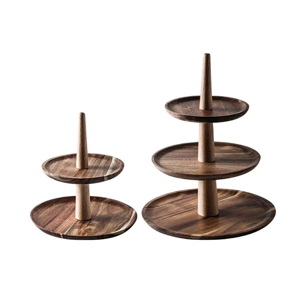 Handcrafted Wooden Tiered Cake & Cupcake Display Stand