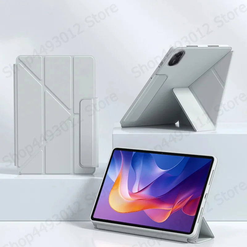 Xiaomi Redmi Pad 2 Case 11" Magnetic PU Leather Tri-Fold Stand