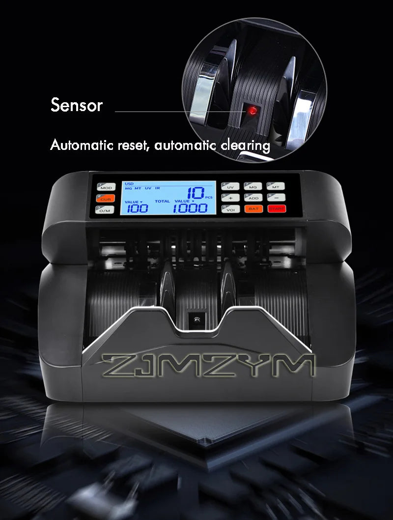 Multi-Currency Bill Counter & Counterfeit Detector | ZJMZYM