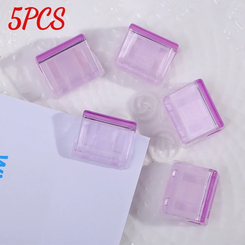 Candy Color Transparent Push Paper Clips | Mini Office Clips