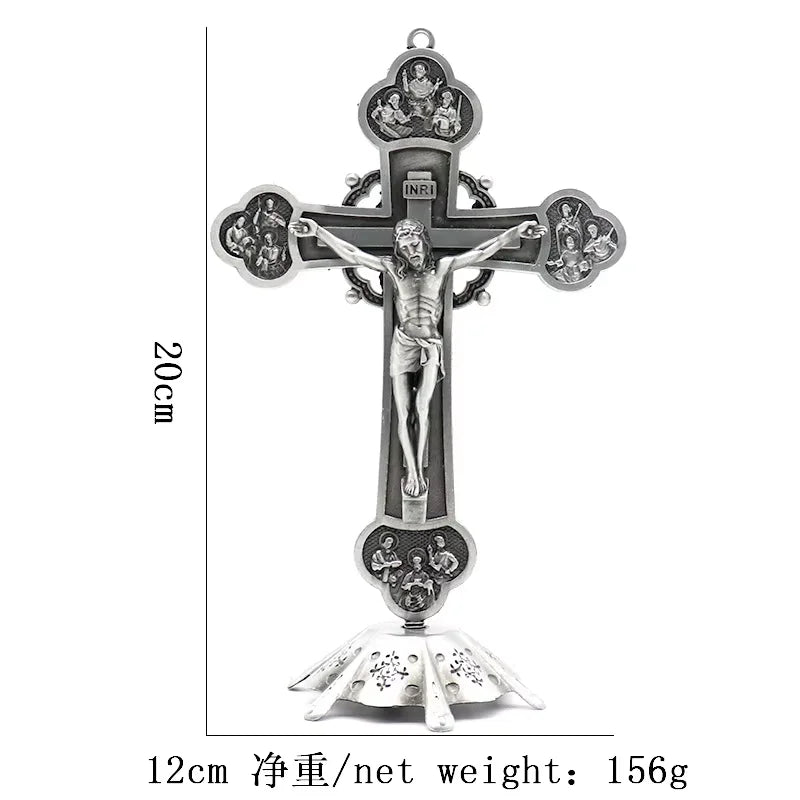 Metal Jesus Cross Wall Decor – Catholic Religious Home Decoration