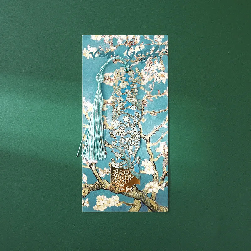 Vintage Hollowed Metal Bookmark | Oil Painting Book Clip