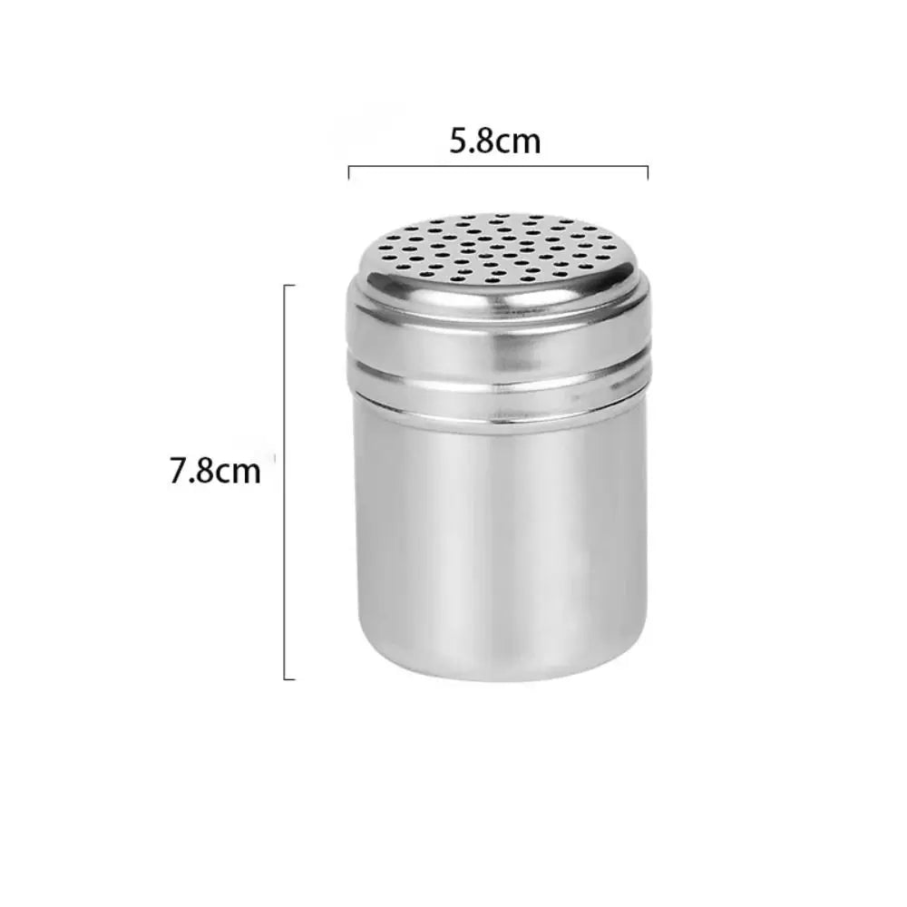 Stainless Steel Spice Shaker Jar | Rotating Lid – 3 Sizes