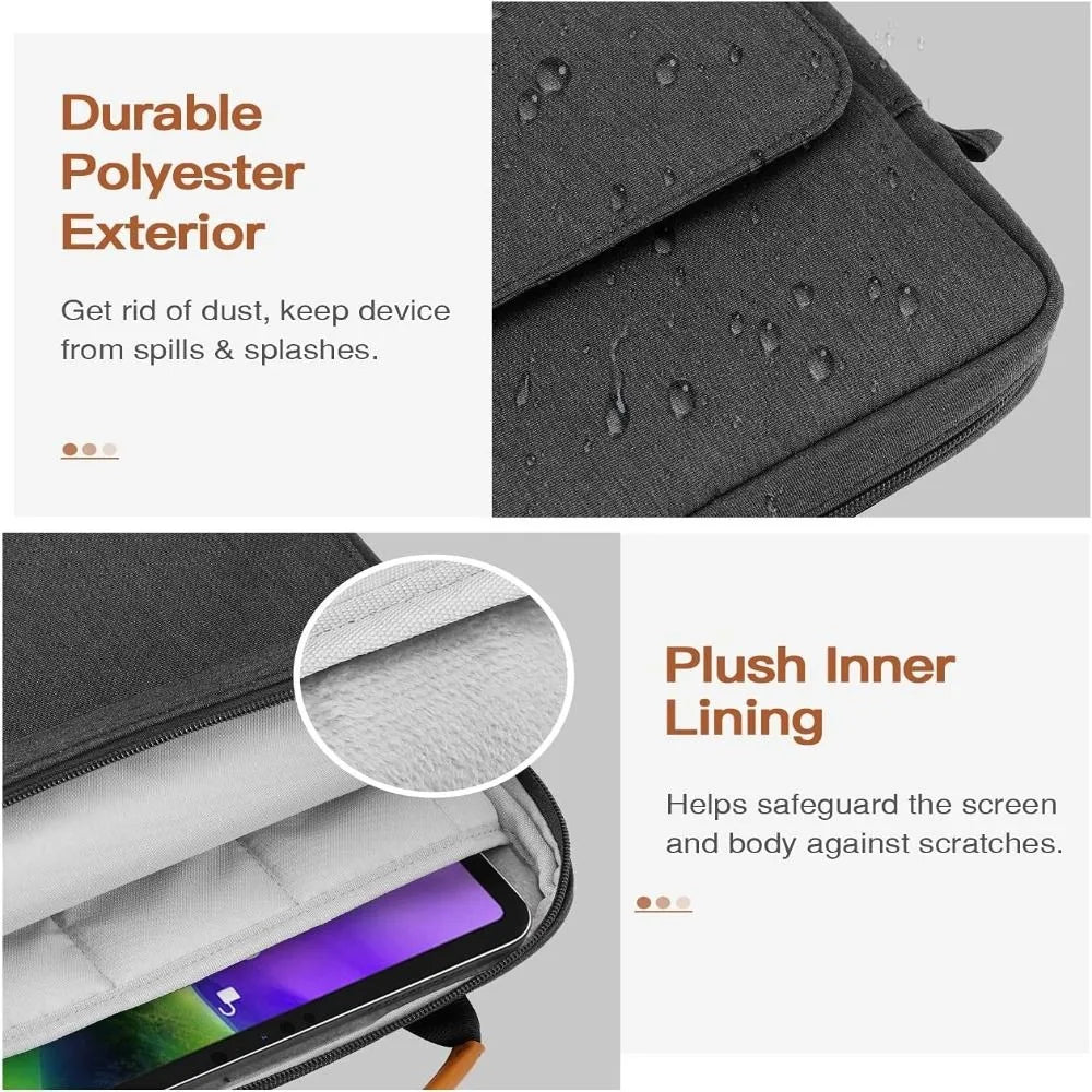 Universal Tablet Laptop Sleeve Case 9–13.3" with Shoulder Strap