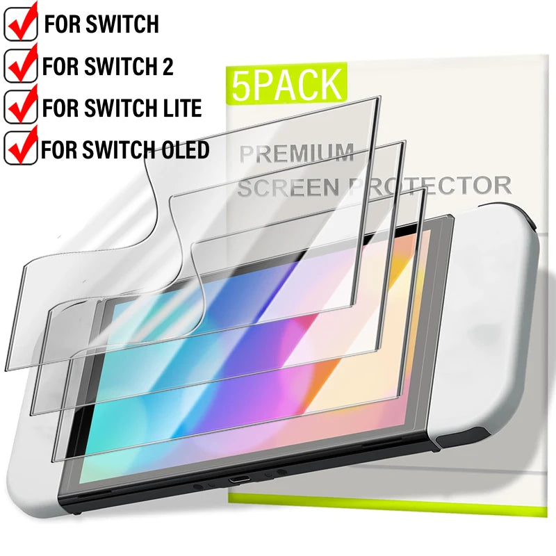 TPU Hydrogel Screen Protector – Nintendo Switch 2/OLED/Lite