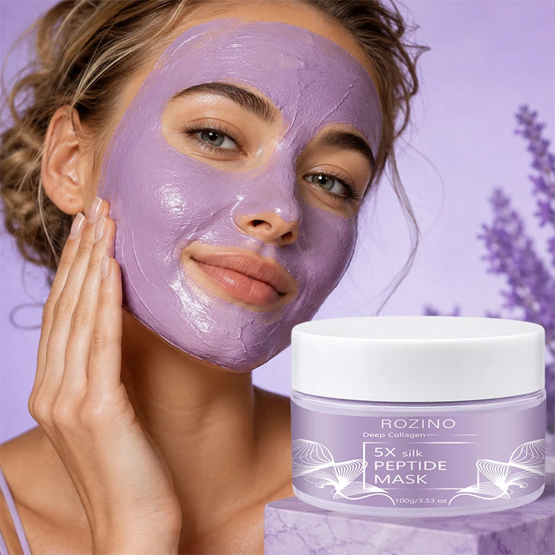 ROZINO Peptide Purple Mud Mask – Moisturizing & Cleansing 100g