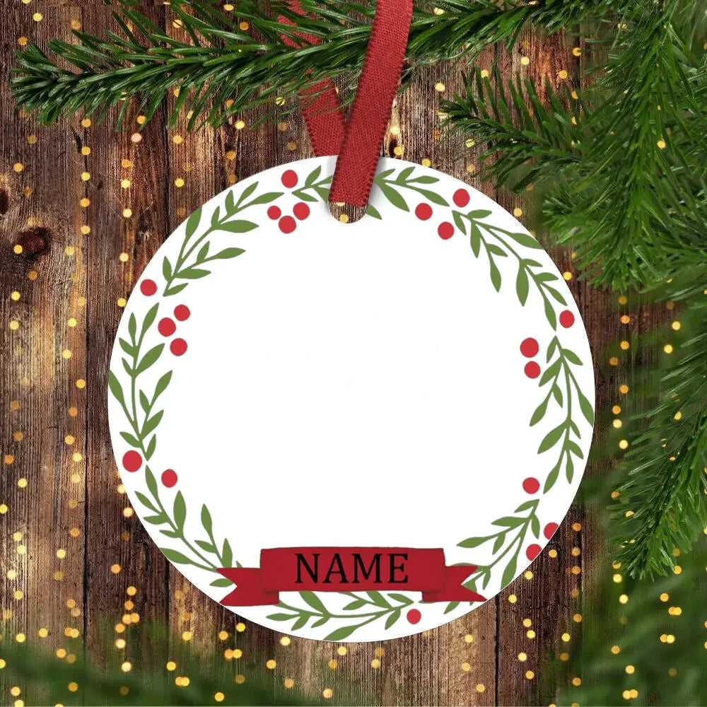 Personalized Baby's 1st Christmas Ceramic Photo Ornament