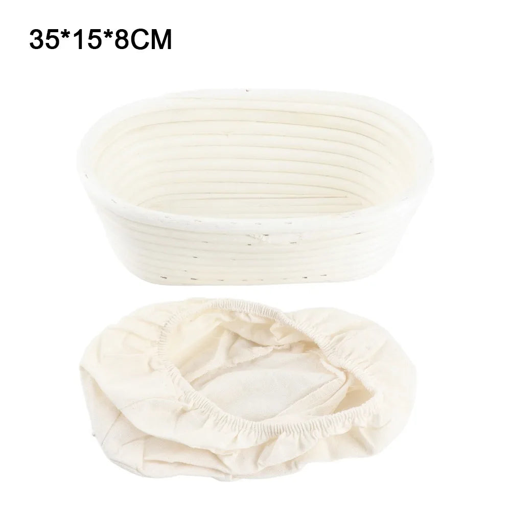 Oval Bread Proofing Basket with Linen Liner | Sourdough