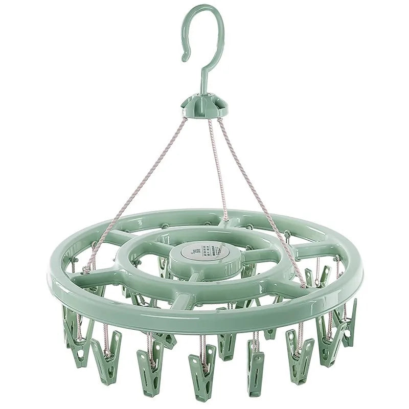 Windproof Plastic Clothes Hanger & Underwear Drying Rack