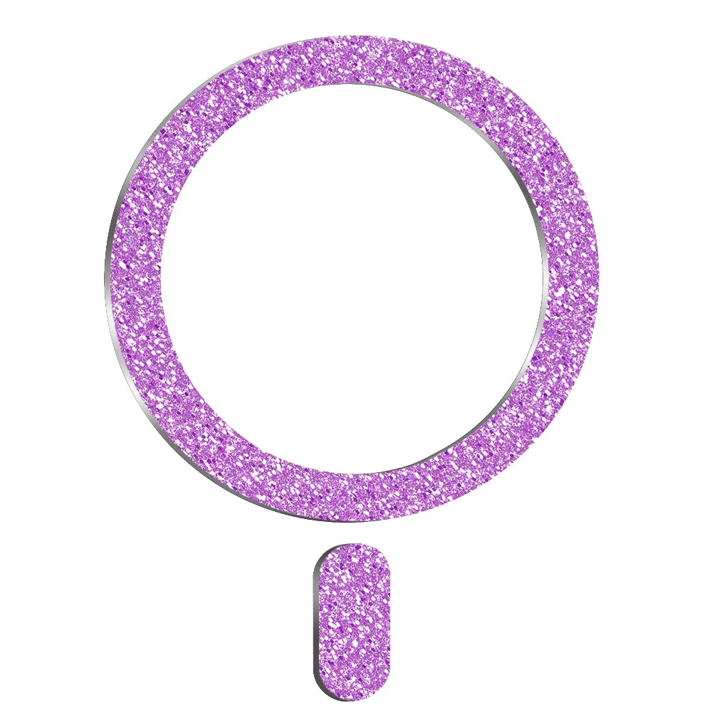 Glitter Magnetic Metal Ring Plate for MagSafe iPhone & Android