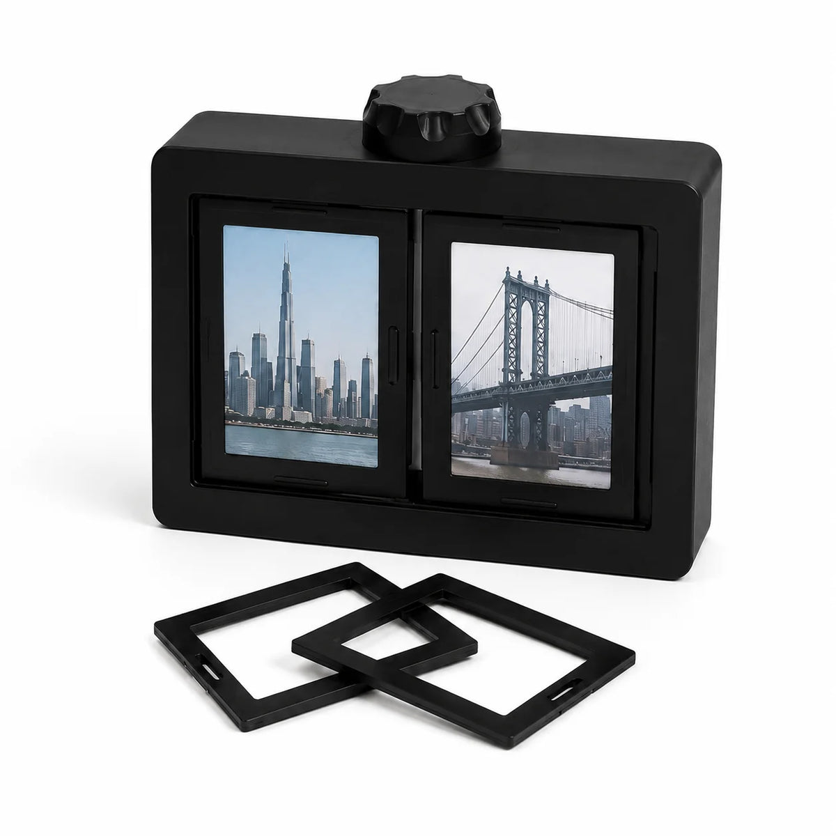 Rotating 3D Flip Photo Album Frame | Desktop Picture Display