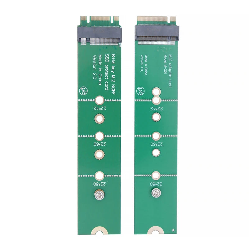 M.2 NVMe NGFF SSD Extension Board – B+M Key Test Card