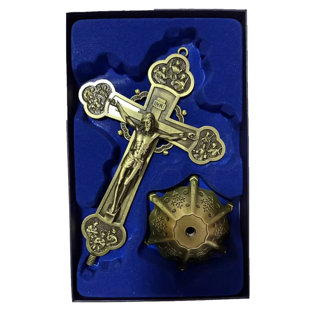 Metal Jesus Cross Wall Decor – Catholic Religious Home Decoration