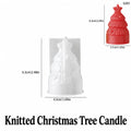 3D Christmas Tree Silicone Candle Mold – 4 Texture Styles