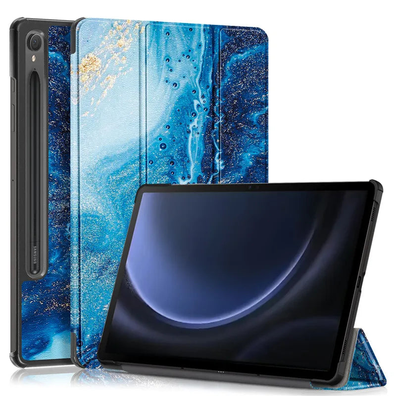 Samsung Galaxy Tab S9 FE 10.9" Tri-Fold PU Leather Smart Case