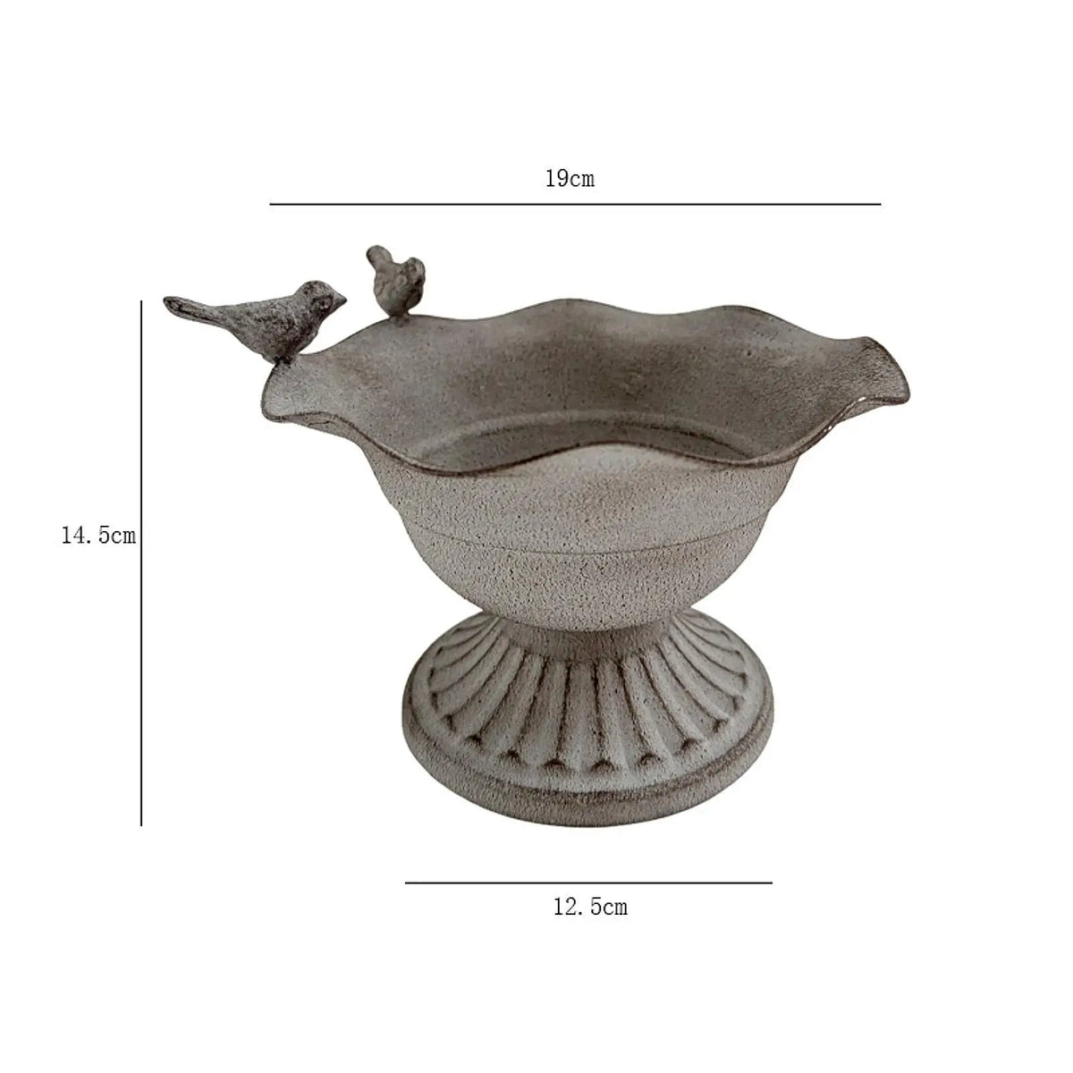 Antique Goblet Urn Metal Vase – Vintage Iron Flower Planter