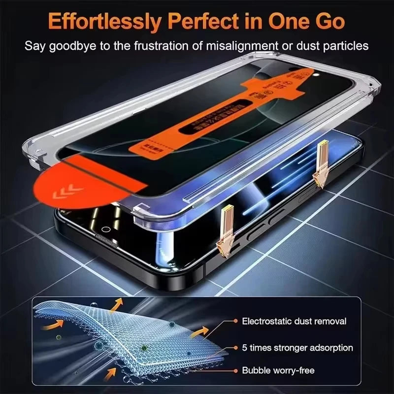 Privacy Tempered Glass Screen Protector for iPhone – Easy Install
