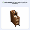 Narrow Bamboo Drawer Chest – Slim Space-Saving Nightstand