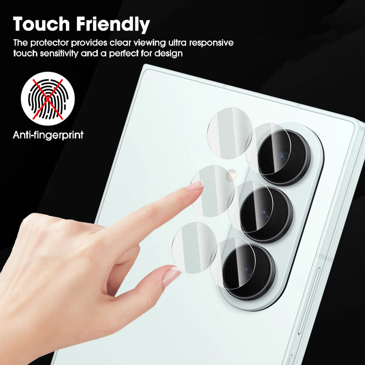 Tempered Glass Camera Lens Protector – Samsung Z Flip7/Fold7