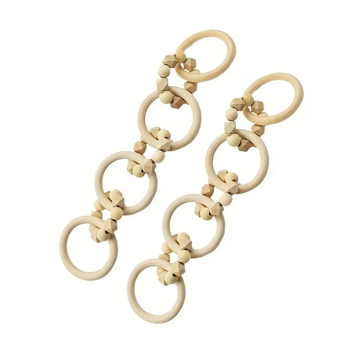 Natural Wood Chain Link Centerpiece | Rustic Home Decor