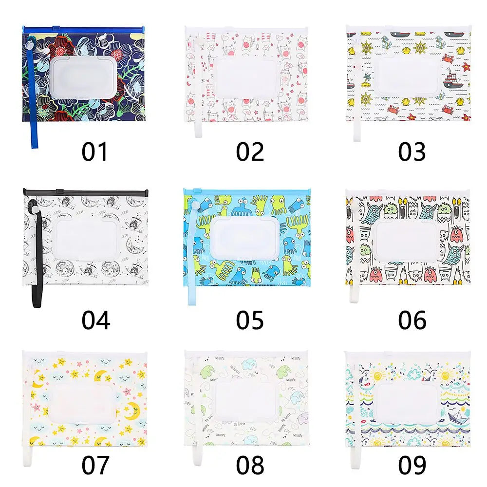 Portable Wet Wipes Bag – Hanging Tissue Case & Stroller Pouch