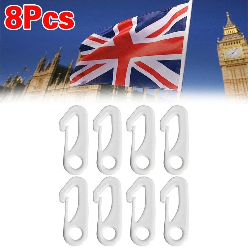 8-Pack Heavy Duty Flagpole Snap Hook Clips – Flag Pole Attachment