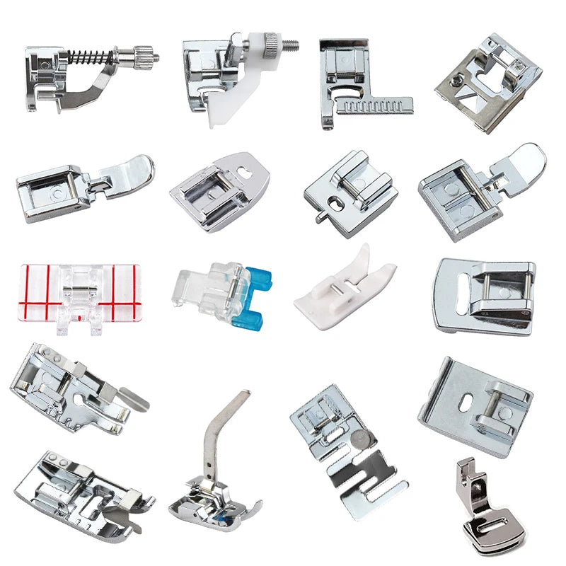 Sewing Machine Presser Foot Set – Zipper, Blind Stitch & Elastic