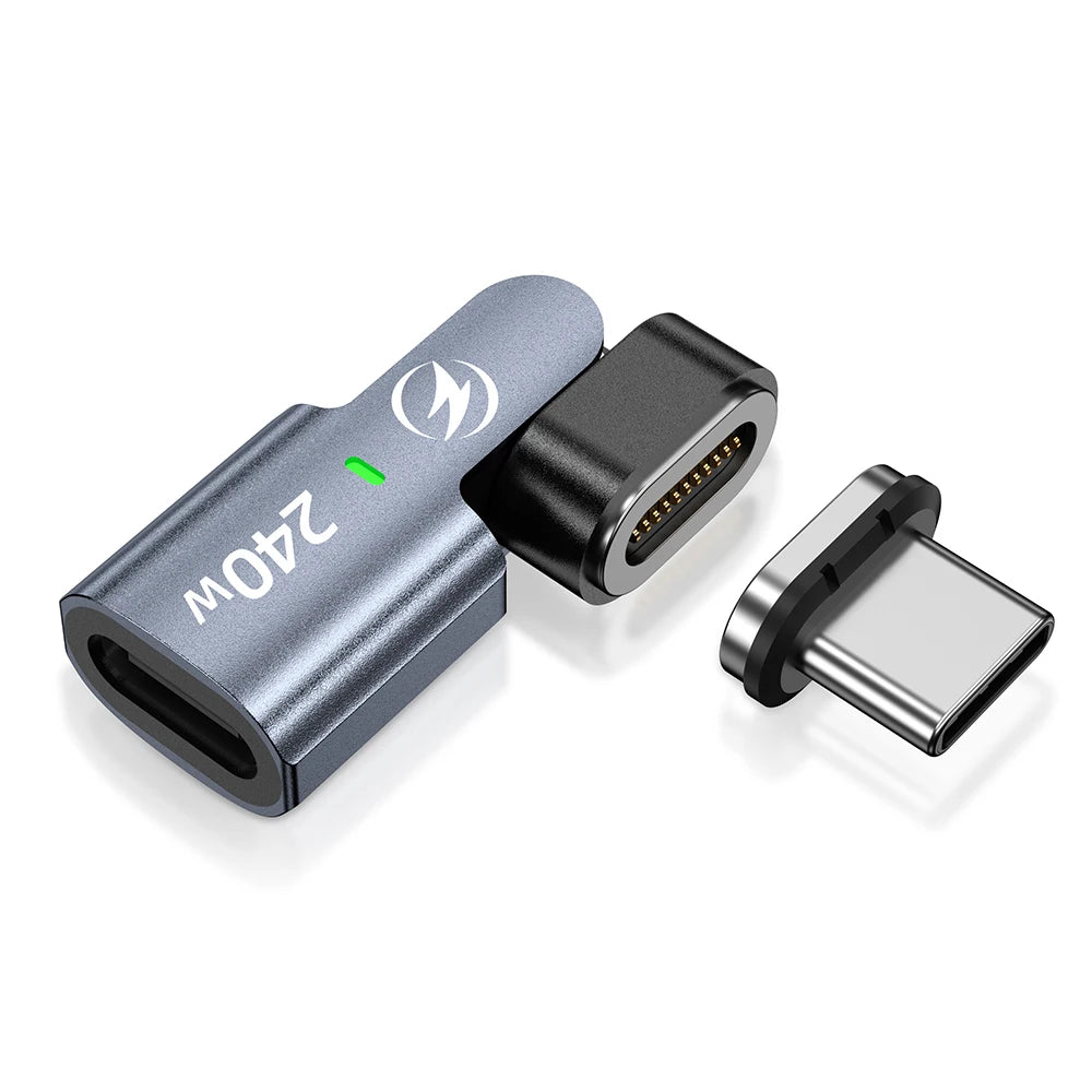 Magnetic USB-C OTG Adapter 240W PD Fast Charging & Data