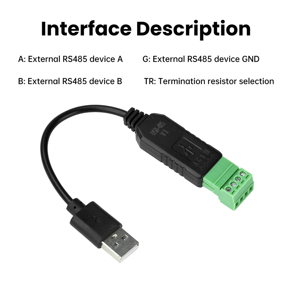 USB to RS485 Serial Converter Module – CH340, PLC & Multi-OS