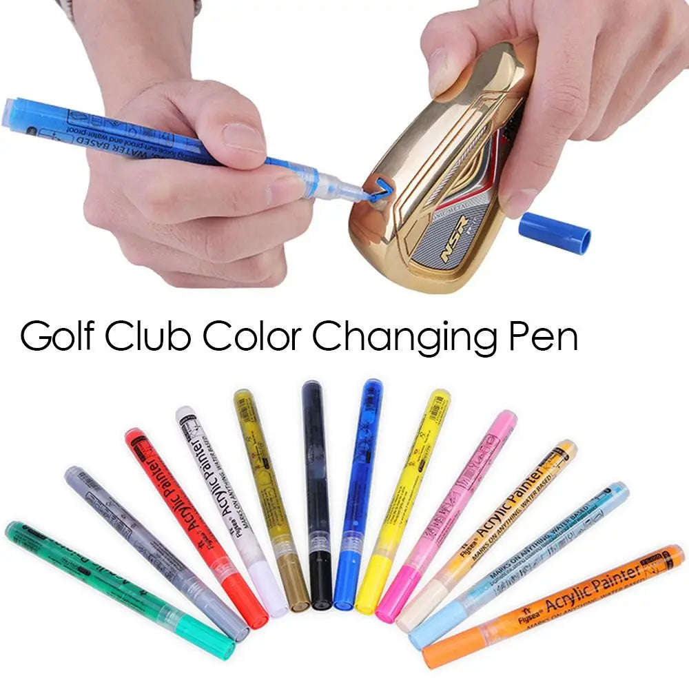 Acrylic Golf Club Color Paint Pen – 10 Colors, Waterproof