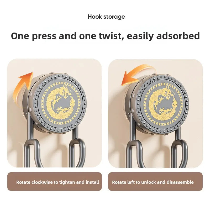 Suction Cup Wall Storage Rack – No-Drill Bathroom Shelf