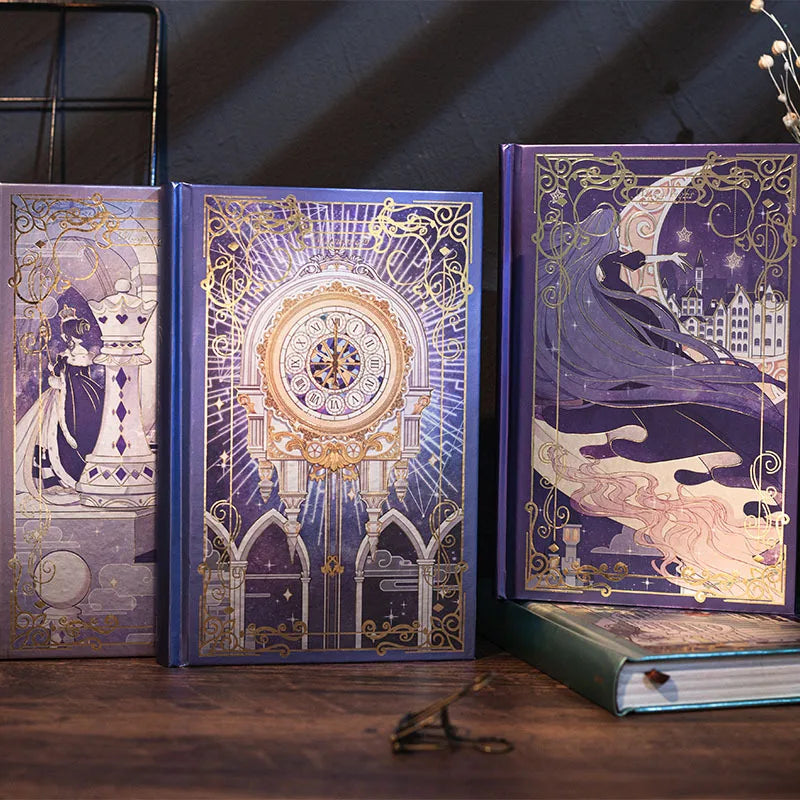 Retro Metallic Magic Notebook – Thick Illustrated Journal