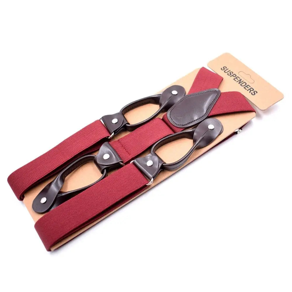 Vintage Y-Back Elastic Suspenders – Unisex Adjustable Braces
